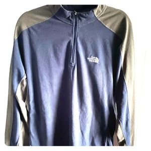 Navy Blue Noth Face half zip